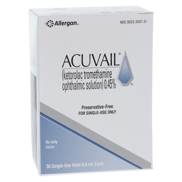 Acuvail Ophthalmic Solution 0.45% SDV 0.4mL 30/Bx, 24 BX/CA