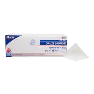 Cotton Gauze Sponge 3x3" 12 Ply Non-Sterile Not Made With Natural Rubber Latex