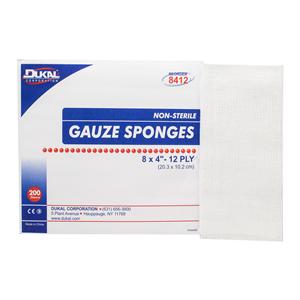 Cotton Gauze Sponge 4x8" 12 Ply Non-Sterile Not Made With Natural Rubber Latex