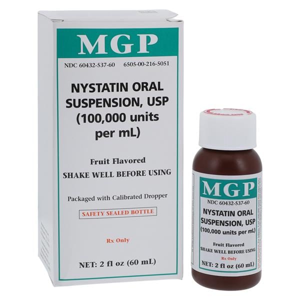 Nystatin Oral Suspension 100,000U/mL Fruity Bottle 60mL 60mL/Bt