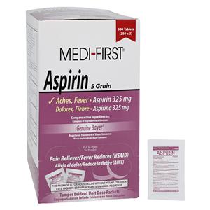 Aspirin Tablets 325mg Bottle 250x2/Bx