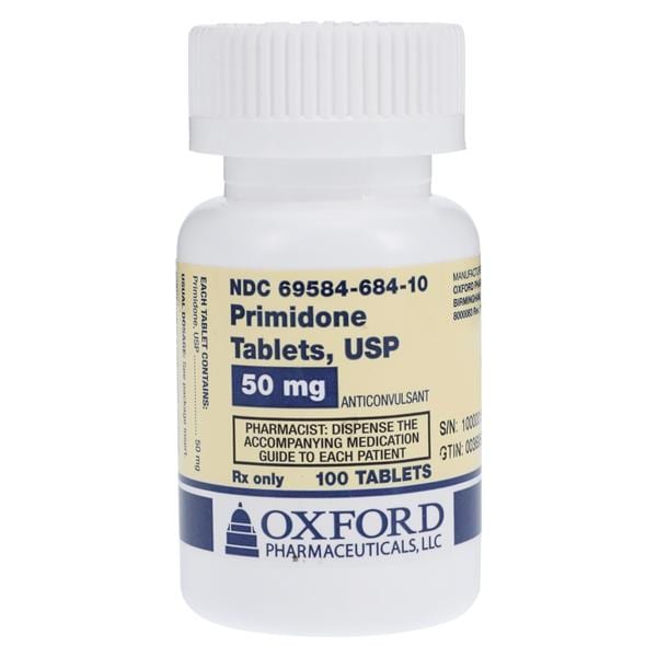 Primidone Tablets 50mg Bottle 100/Bt