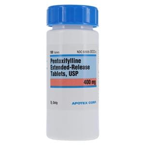 Pentoxifylline Extended-Release Tablets 400mg Bottle 100/Bt