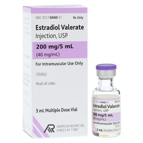 Estradiol Valerate Injection 40mg/mL MDV 5mL/Vl