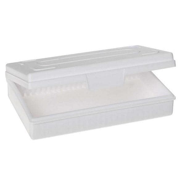 Microscope Slide Box White 25 Position Ea