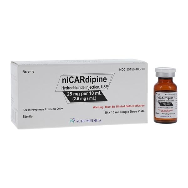 Nicardipine HCl Injection 25mg/mL SDV 10mL 10/Bx