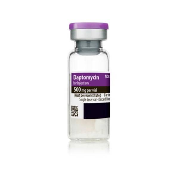 Daptomycin Injection 500mg/vl Powder SDV 10mL Ea