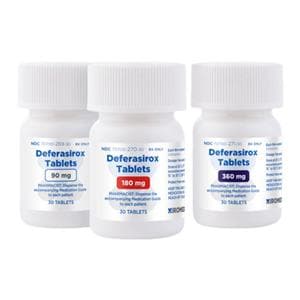 Deferasirox Tablets 180mg Bottle 30/Bt