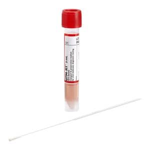 Flocked Swab Skirted Tube / Red Cap Mini-Tip 16x100mm Single 300/Ca