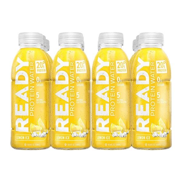 Ready Protein Water Kosher/No Soy/No Sugar Lemon Ice 16.9oz Bottle 12/Ca