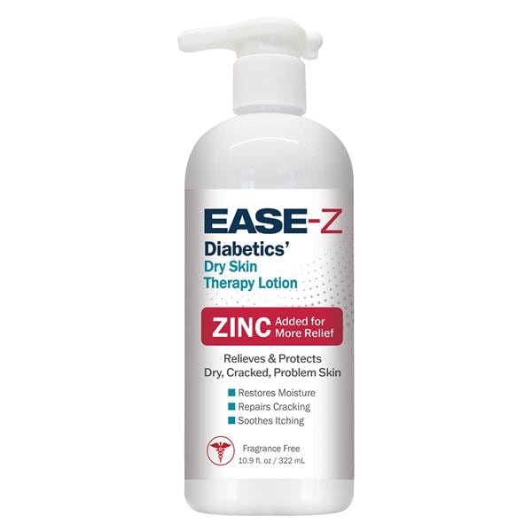 EASE-Z Diabetics' Lotion 3% Dimethicone/0.25% Zinc Acetate Skin Therapy 10oz/Bt