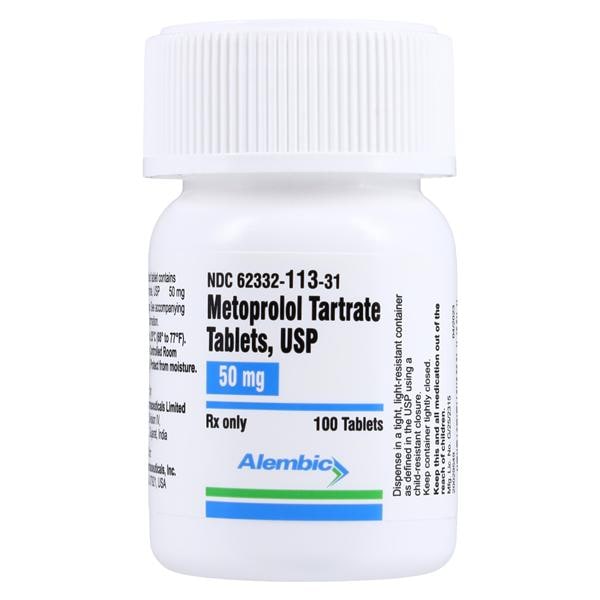 Metoprolol Tartrate 50mg 100/Bt