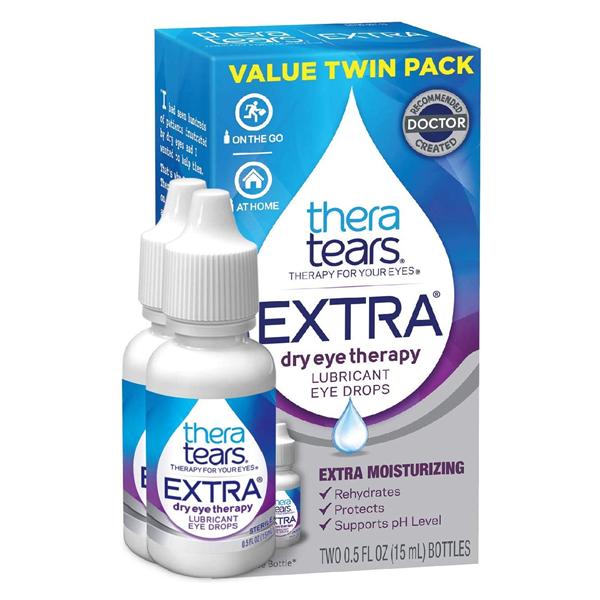 TheraTears Extra Lubricant Eye Drops Dry Eye Therapy 0.5oz 2/Bx