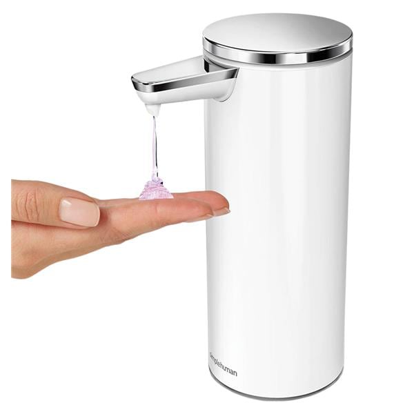 Liquid Soap Pump Dispenser Rechargeable Sensor White 9 oz Ea