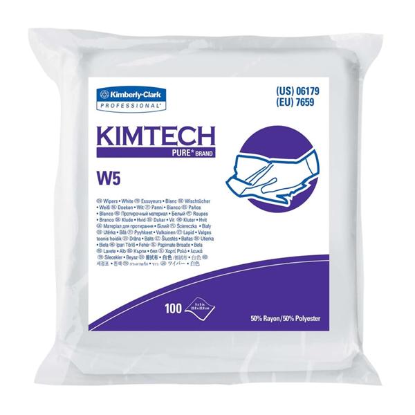 Kimtech Dry Wipes Disposable Spunlace 9 in x 9 in White 500/Ca