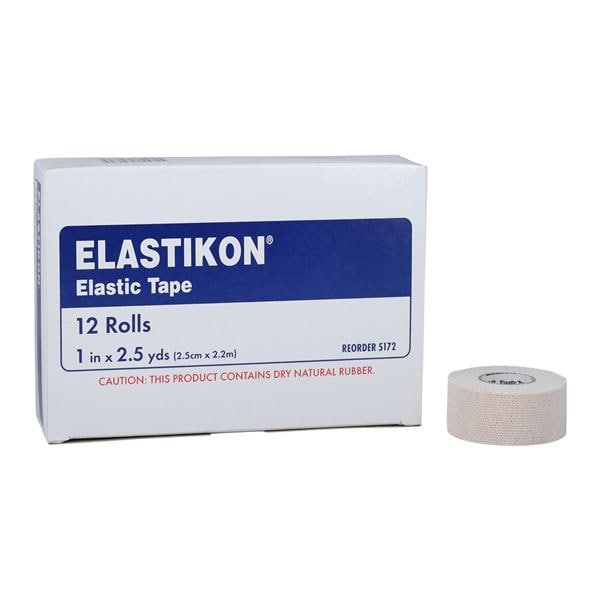 Actimove Elastikon Athletic Tape Cotton/Elastic 1"x2.5yd Tan 12/Bx