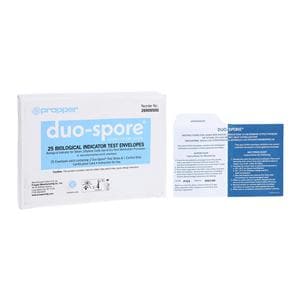 Duo Spore Biological Indicator Test Envelope 25/Bx