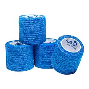 Cotzee Bandage Wrap Synthetic Fibers/Rubber 1.5"x6yd Blue Non-Sterile 252/Ca