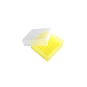 Microtube Storage Box 81 Place Yellow 5/Pk