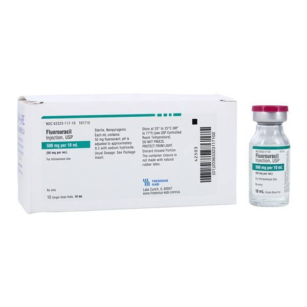 Fluorouracil 50mg/mL 10/Bx