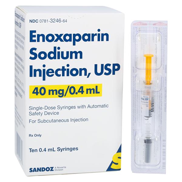 Enoxaparin Sodium Injection 40mg Prefilled Syringe 0.4mL 10/Package