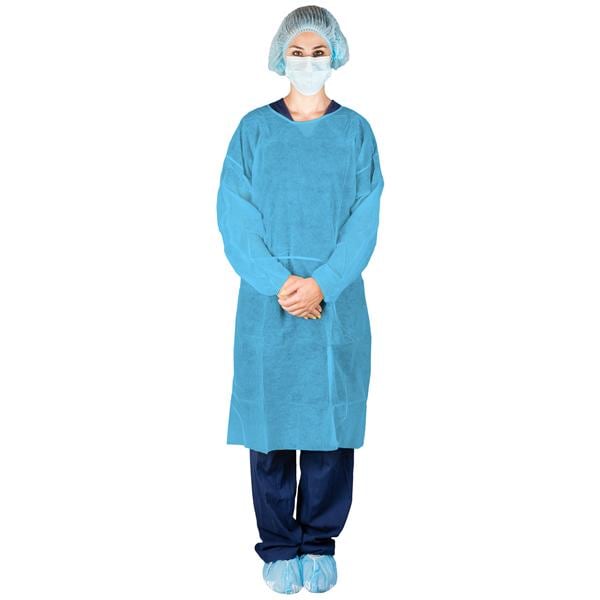 Dukal Isolation Gown SPP+PE Universal Blue 50/Ca