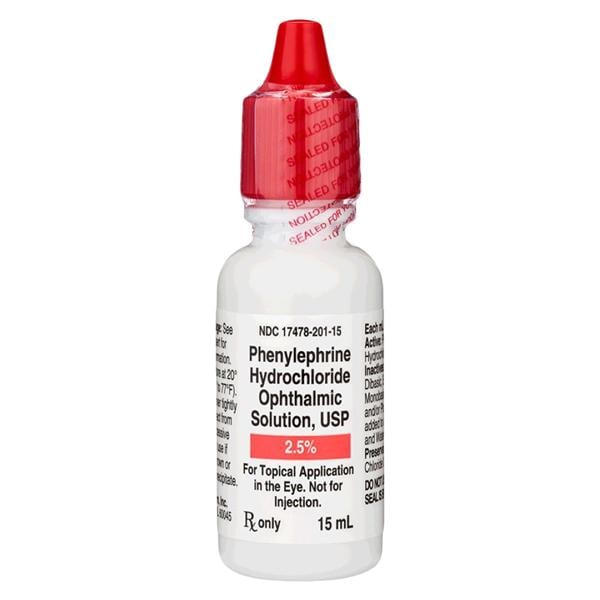 Phenylephrine HCl Ophthalmic Solution 2.5% Bottle 15mL 15mL/Bt