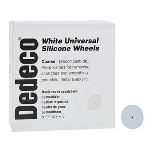 Rubber Wheels Universal Silicone Wheels White 100/Bx