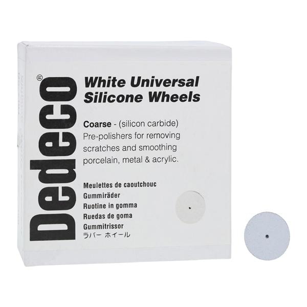 Rubber Wheels Universal Silicone Wheels White 100/Bx