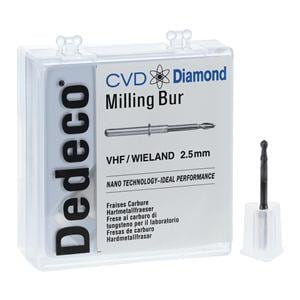 CVD Diamond Milling Bur 2.5mm Ea