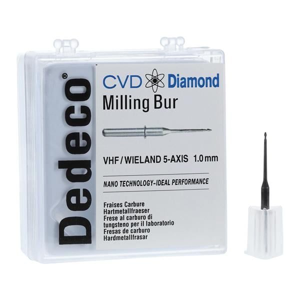 CVD Diamond Milling Bur 1.0mm Ea