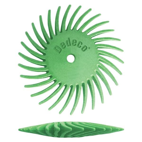 Sunburst Finishing & Polishing Abrasive Knife Edge Wheel Light Green Box 12/Bx