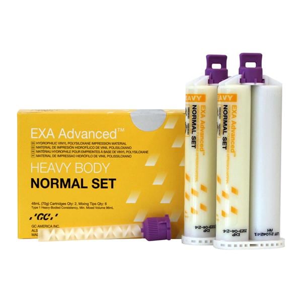 EXA ADVANCED Impression Material Cartridge Nrml St 48 mL Hvy Refill w/ Tips 2/Pk