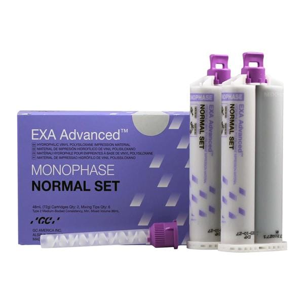 EXA ADVANCED Impression Material Cartridge Nrml St 48 mL Mnphs Value Pack 8/Pk