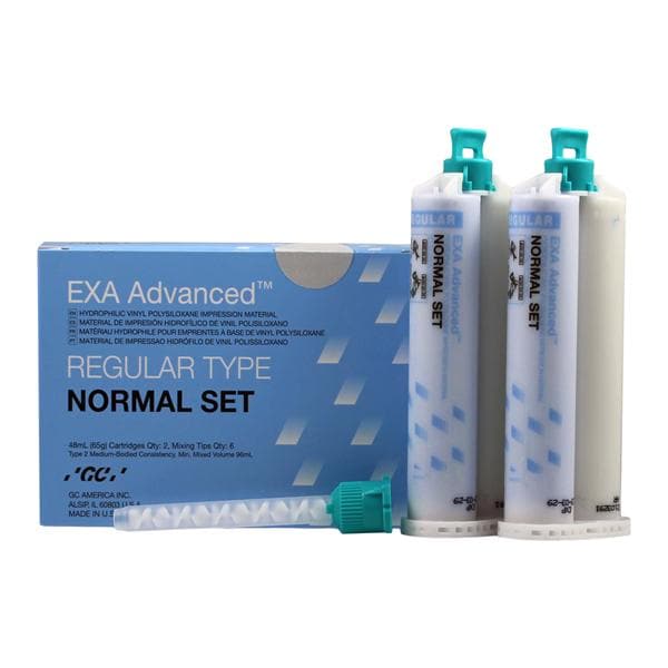 EXA ADVANCED Impression Material Cartridge Nrml St 48 mL Regular Value Pack 8/Pk