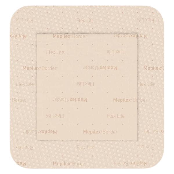 Mepilex Border Flex Lite Foam Wound Dressing 4x4" Square Tan