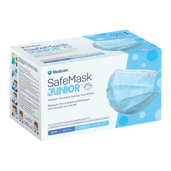 SafeMask Architect JR Face Mask Face Mask ASTM Level 1 Blue Pediatric 50/Bx