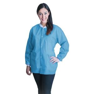 FitMe PPE Lab Jacket Not Rated SMS Large Sky Blue 10/Bg