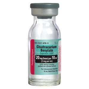 Cisatracurium Besylate Injection 2mg/mL MDV 10mL 10/Bx