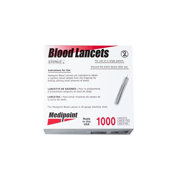 MediPoint Blood Lancet 3mm Point Safety 1000/Bx