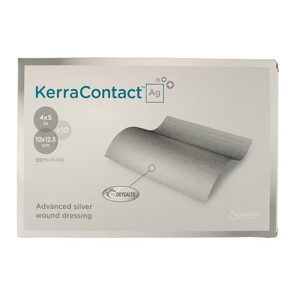 KerraContact Ag Silver Wound Contact Dressing 4x5" Sterile Non-Adherent