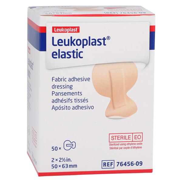 Leukoplast Adhesive Bandage Elastic/Fabric 2x2.5" Tan Sterile 50/Bx, 12 BX/CA