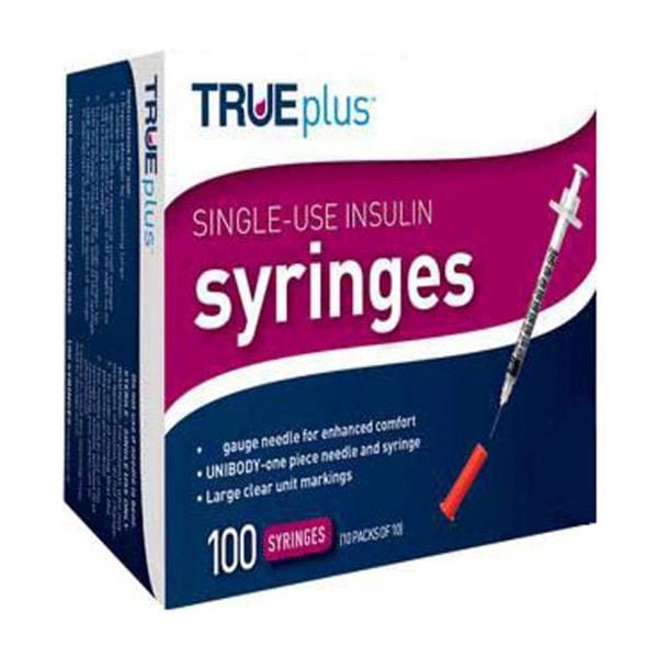 TruePlus Insulin Syringe 31gx5/16" 0.3cc _ Low Dead Space 800/Ca