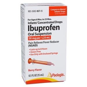 Ibuprofen Infant Oral Suspension 50mg/1.25mL Berry 15mL 15mL/Bt