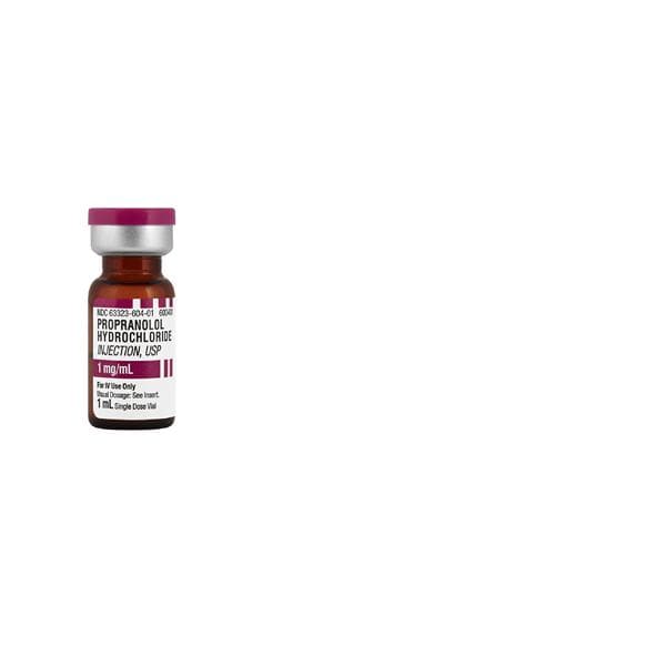 Propranolol HCl Injection 1mg/mL SDV 1mL 10/Bx
