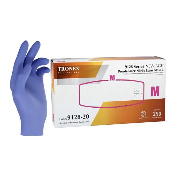 Nitrile Exam Gloves Medium Violet Blue Non-Sterile