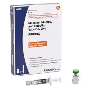 Priorix Measles Mumps Rubella Injectable 0.5mL SDV 10/Bx