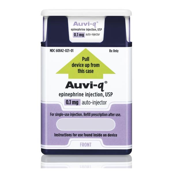 Auvi-Q Injection 0.1mg Auto-Injector 2/Pk