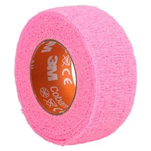 Coban Wrap Bandage Elastic/Non-Woven 1"x5yd Pink Non-Sterile 72/Ca