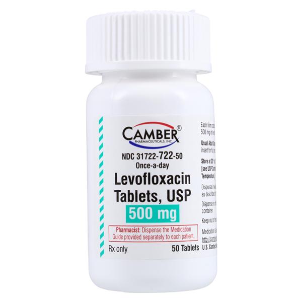 Levofloxacin Tablets 500mg Bottle 50/Bt